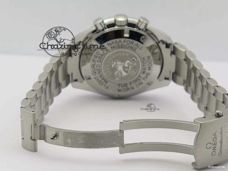 0516 Refined Speedmaster 50th Anniversary Black Dial On SS Bracelet 8232
